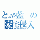 とある藍の家宅侵入（キャーハルサーン）