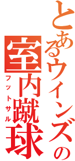 とあるウインズの室内蹴球（フットサル）