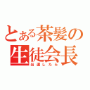 とある茶髪の生徒会長（当選したら）