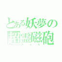 とある妖夢の超霊磁砲（みょん）