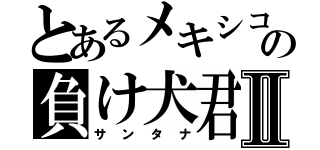 とあるメキシコの負け犬君Ⅱ（サンタナ）