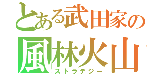 とある武田家の風林火山（ストラテジー）