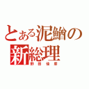 とある泥鰌の新総理（野田佳彦）