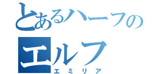 とあるハーフのエルフ（エミリア）