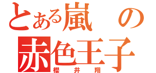 とある嵐の赤色王子（櫻井翔）