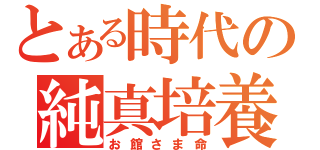 とある時代の純真培養（お館さま命）