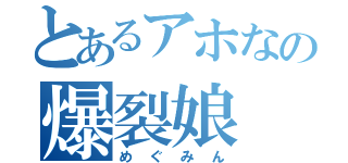 とあるアホなの爆裂娘（めぐみん）