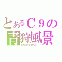 とあるＣ９の青狩風景（また白アクセかよ！！）