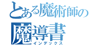 とある魔術師の魔導書（インデックス）