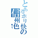 とあるホリ快の信州色（     撮った？）