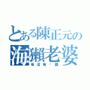 とある陳正元の海獺老婆（有沒有搞錯）