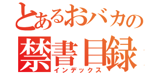 とあるおバカの禁書目録（インデックス）