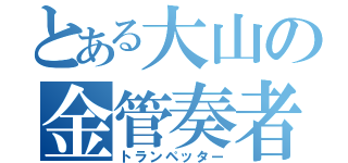 とある大山の金管奏者（トランペッター）