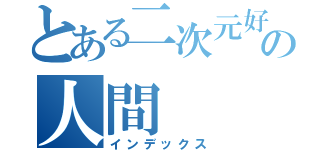 とある二次元好きの人間（インデックス）