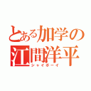 とある加学の江間洋平（シャイボーイ）