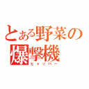 とある野菜の爆撃機（ヒャッハー）