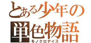 とある少年の単色物語（モノクロデイズ）