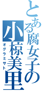 とある腐女子の小椋美里（オグラミサト）