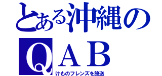 とある沖縄のＱＡＢ（けものフレンズを放送）