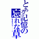 とある記憶の忘れな草（私を忘れないで、、、）