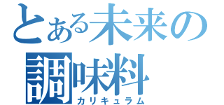 とある未来の調味料（カリキュラム）