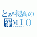 とある櫻高の羅ＭＩＯ（インデックス）