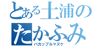 とある土浦のたかふみ（バカップルマヌケ）