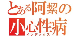 とある阿絜の小心性病（インデックス）