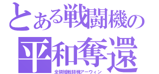 とある戦闘機の平和奪還（全領域戦闘機アーウィン）