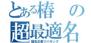 とある椿の超最適名（陰毛王者ツバキング）