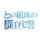 とある組織の超自宅警備（エリートニート）