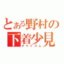 とある野村の下着少見（チラリズム）