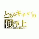 とあるキチガイの低浮上（天才えの階段上がり）