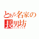 とある名家の長男坊（インデックス）