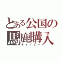 とある公国の馬鹿購入（キャノピー）