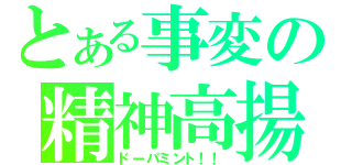 とある事変の精神高揚（ドーパミント！！）