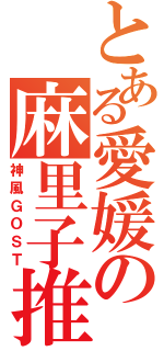 とある愛媛の麻里子推（神風ＧＯＳＴ）