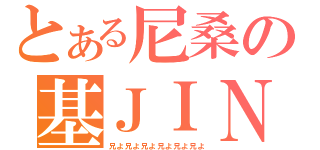 とある尼桑の基ＪＩＮ（兄よ兄よ兄よ兄よ兄よ兄よ）