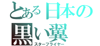 とある日本の黒い翼（スターフライヤー）