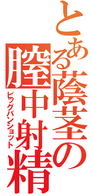 とある蔭茎の膣中射精（ビッグバンショット）