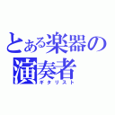 とある楽器の演奏者（ギタリスト）