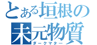 とある垣根の未元物質（ダークマタ―）