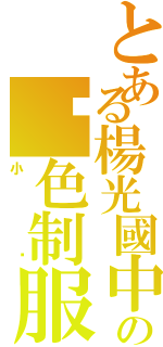 とある楊光國中小の黃色制服Ⅱ（小黃）