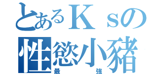 とあるＫｓの性慾小豬（最強）