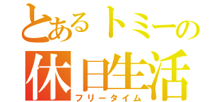 とあるトミーの休日生活（フリータイム）