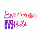 とあるバカ達の春休み（）