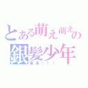 とある萌え萌えの銀髪少年（最高！！！）