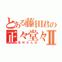 とある藤田君の正々堂々Ⅱ（田村なんぱ）