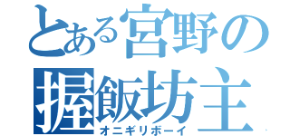 とある宮野の握飯坊主（オニギリボーイ）