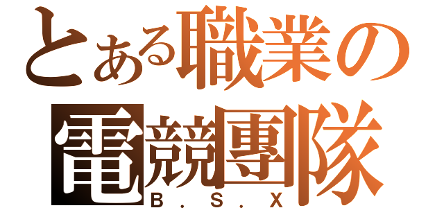 とある職業の電競團隊（Ｂ．Ｓ．Ｘ）